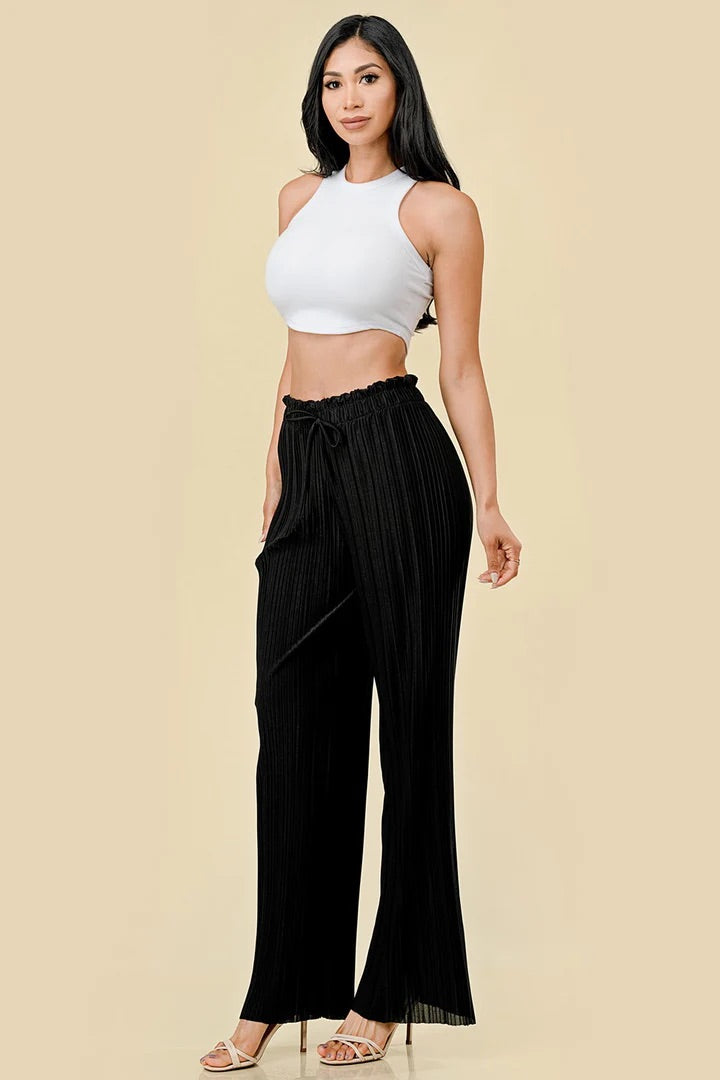 Women Pleated Palazzo Pants